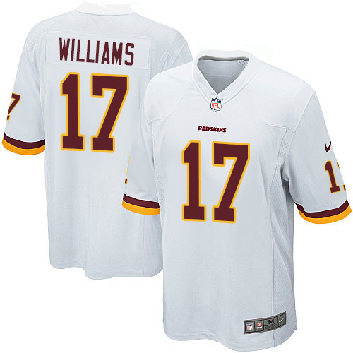 Men's Game Doug Williams Nike Jersey White Road - #17 NFL Washington Redskins